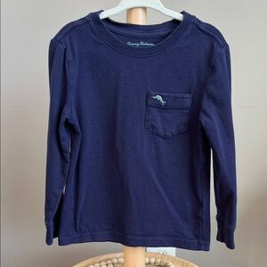 ⭐️⭐️ PICK 5 / $20 Tommy Bahama Kids Blue Long Sleeve Pocket Tee XS 4